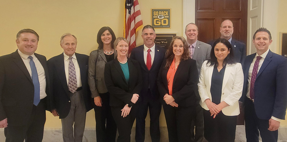 Hospital leaders with Rep. Tony Wied