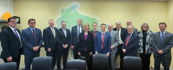 WHA and health care leaders with Sen. Tammy Baldwin