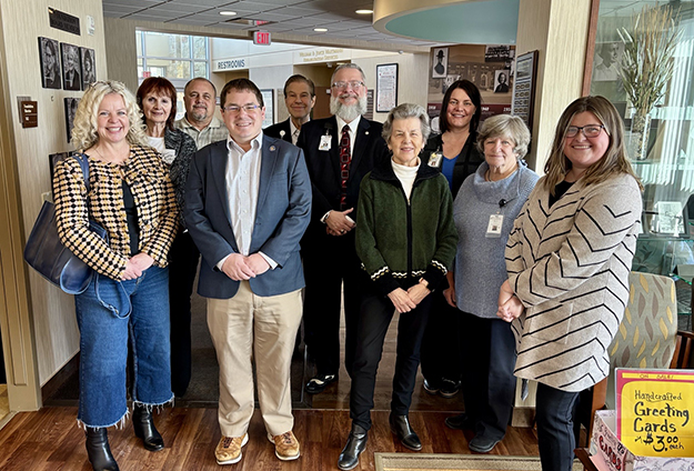 Rep. Brown and Sen. Spreitzer with Edgerton Hospital and Health Services board members and staff