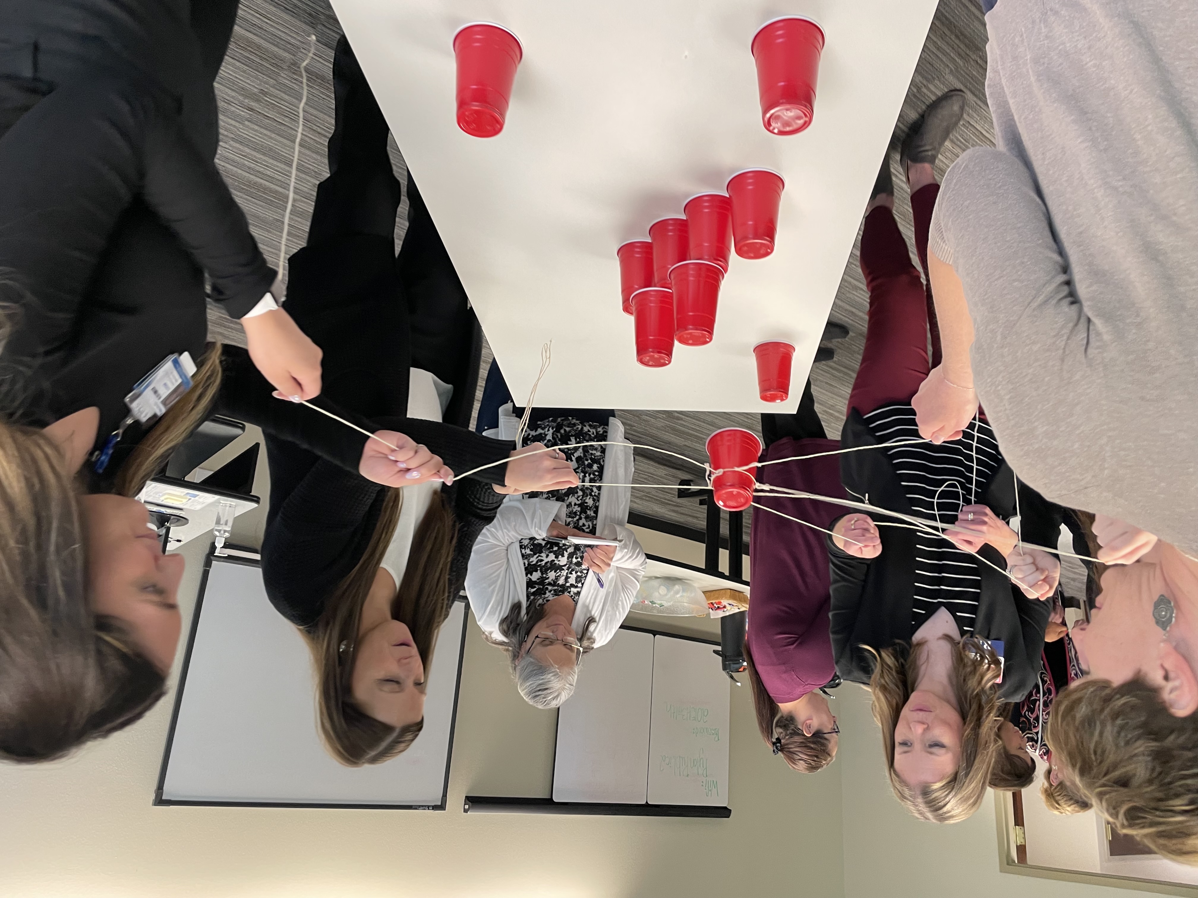 2025-2025 Quality Residency kick off game with red cups