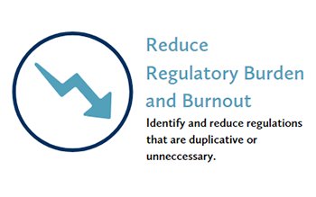 reduce regulatory burden and burnout