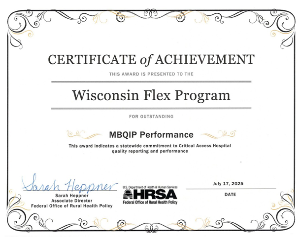 Wisconsin Flex Program Certificate